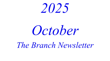 2025 OctoberThe Branch Newsletter